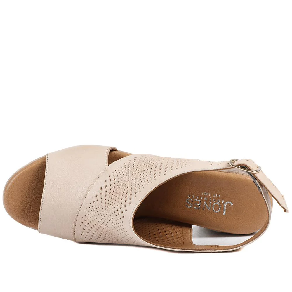 Halina Leather Slingback Sandals - HALINA / 329 440 - Nude - Image 4