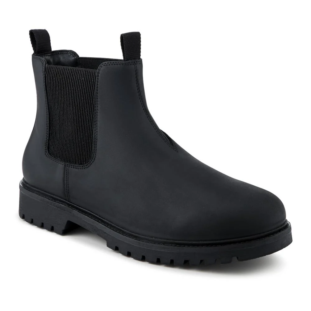 Hamburg Leather Waterproof Chelsea Boots - HAMBURG / 327 847 - Black