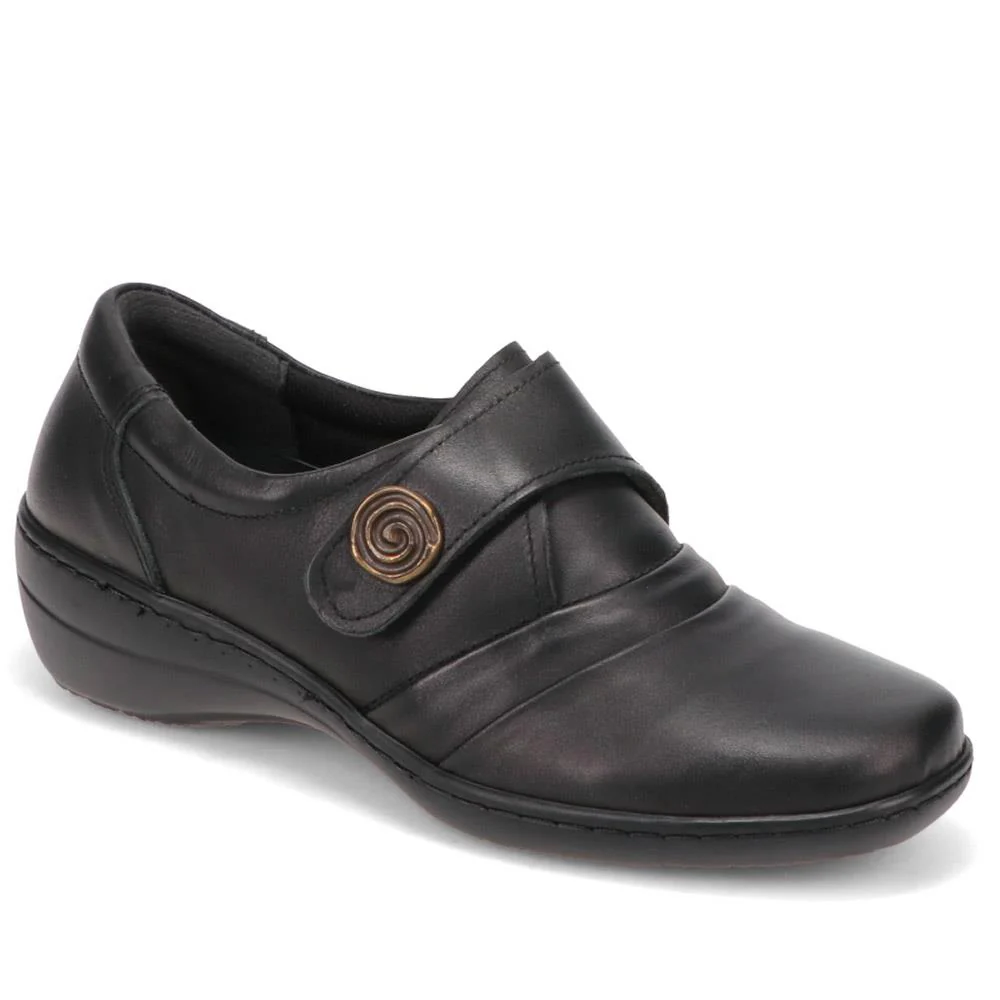 Handmade Leather Shoe with One Touch Strap - HSHAK1806 / 146 045 - Black