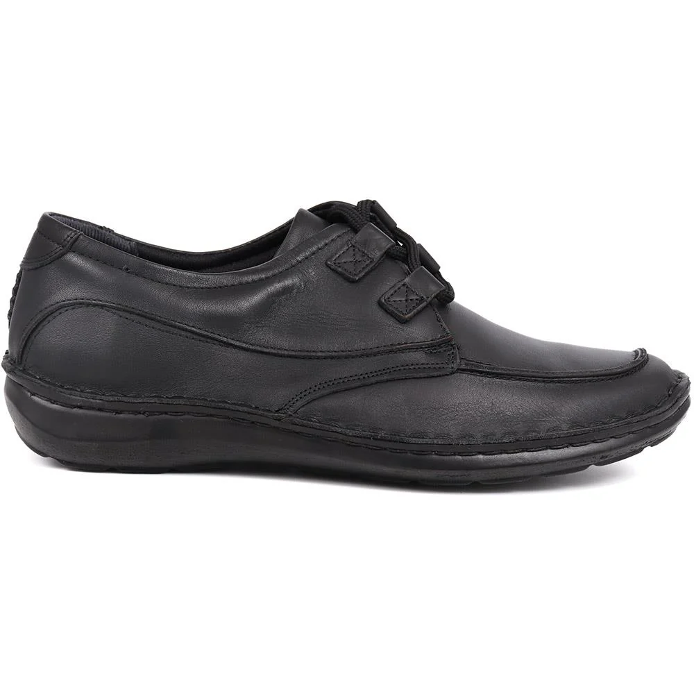 Handmade Leather Shoes - HAK811 / 123 694 - Black Antique - Image 3