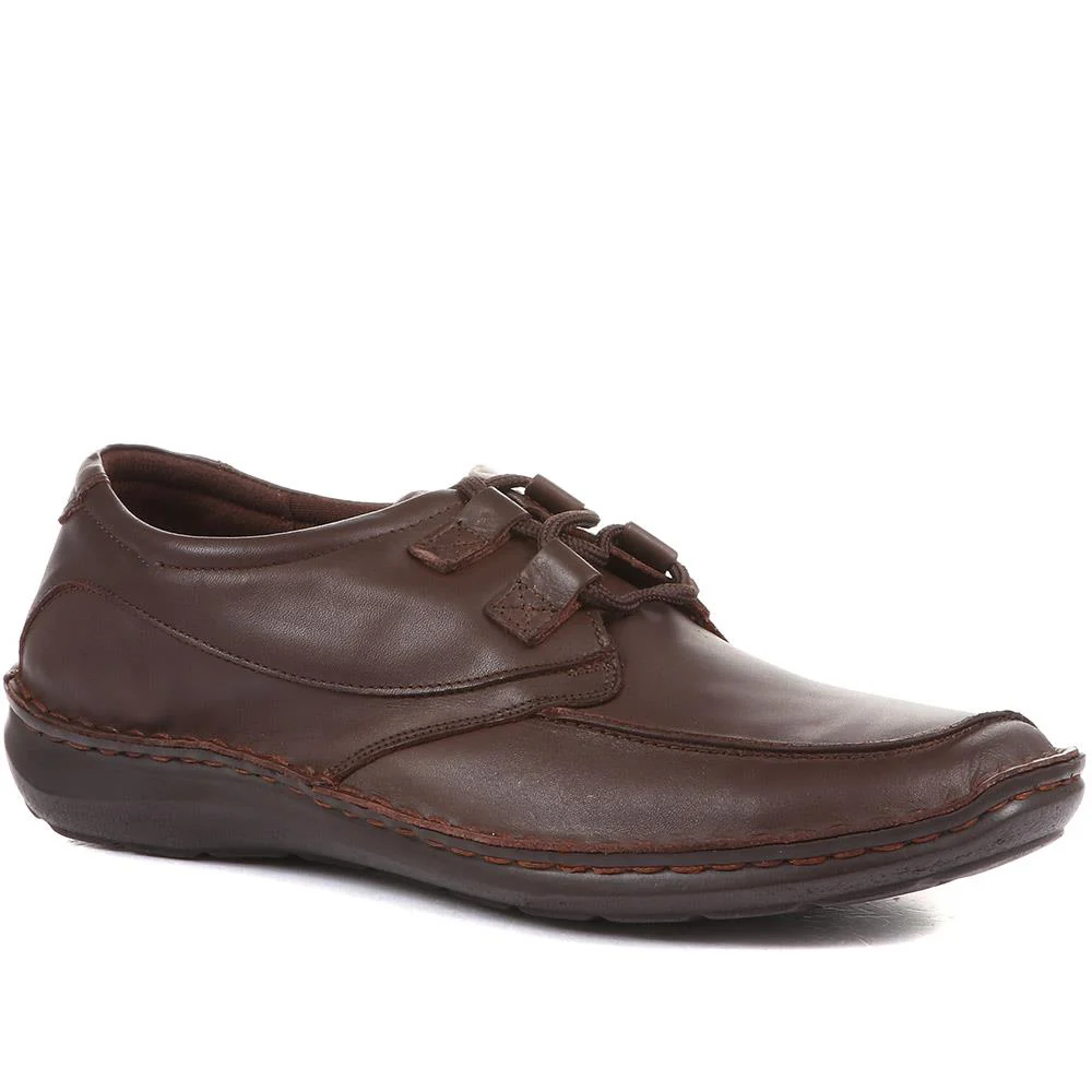 Handmade Leather Shoes - HAK811 / 123 694 - Dark Brown