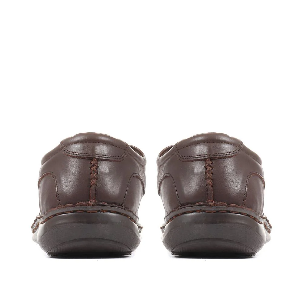 Handmade Leather Shoes - HAK811 / 123 694 - Dark Brown - Image 3