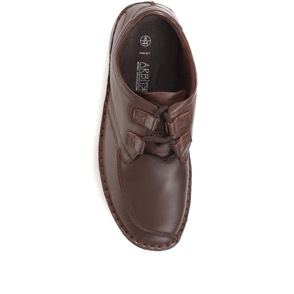 Handmade Leather Shoes - HAK811 / 123 694 - Dark Brown - Image 4