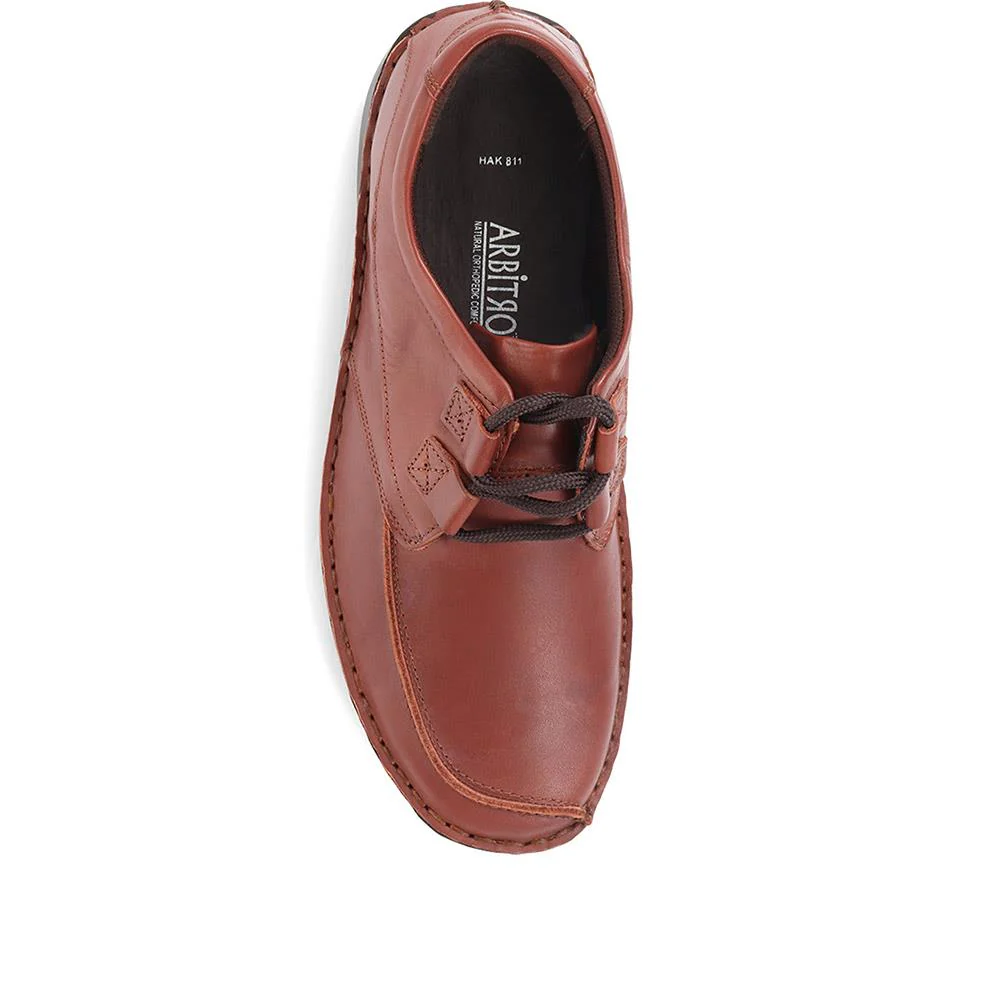 Handmade Leather Shoes - HAK811 / 123 694 - Tan - Image 4