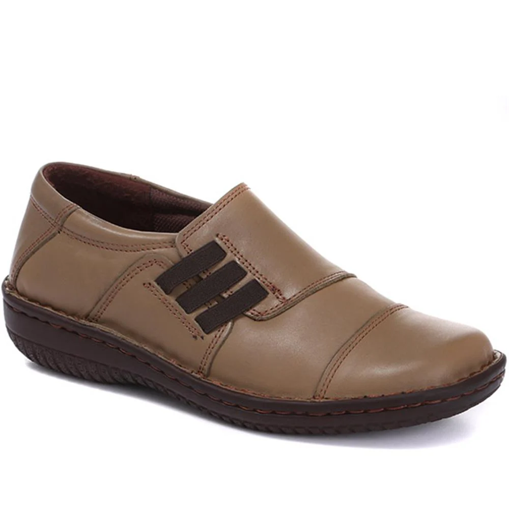Handmade Leather Slip-On Shoes - HAK30006 / 316 190 - Image 2