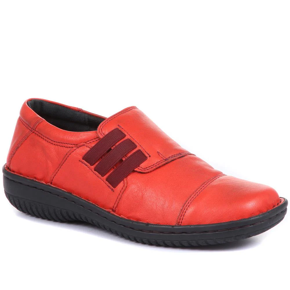 Handmade Leather Slip-On Shoes - HAK30006 / 316 190 - Image 4