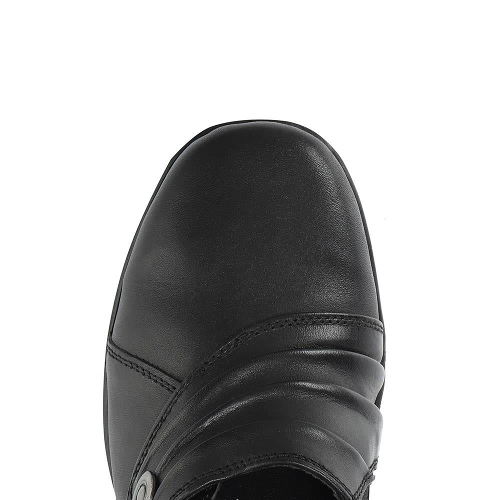 Handmade Slip-On Leather Shoes - HAK30009 / 316 090 - Black - Image 5