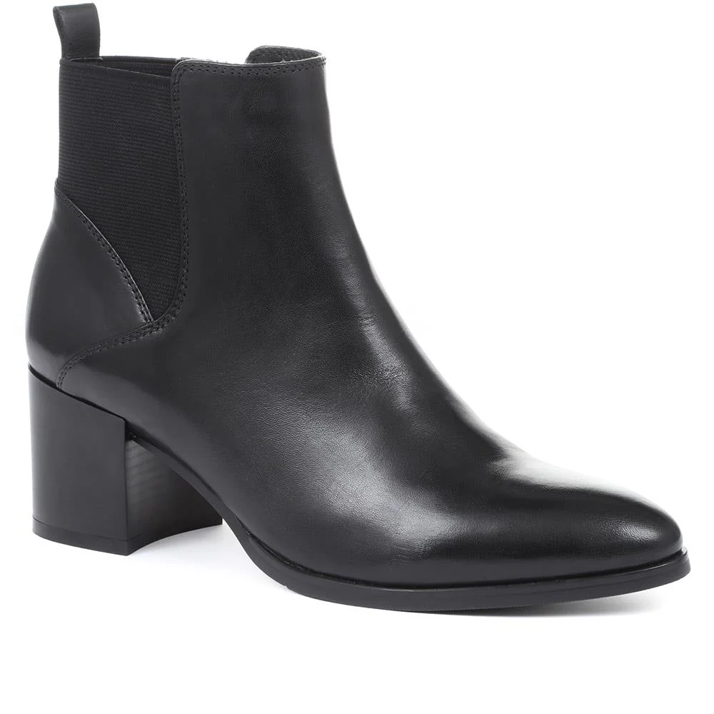 Harlow Block Heel Ankle Boots - SINO32511 / 319 131
