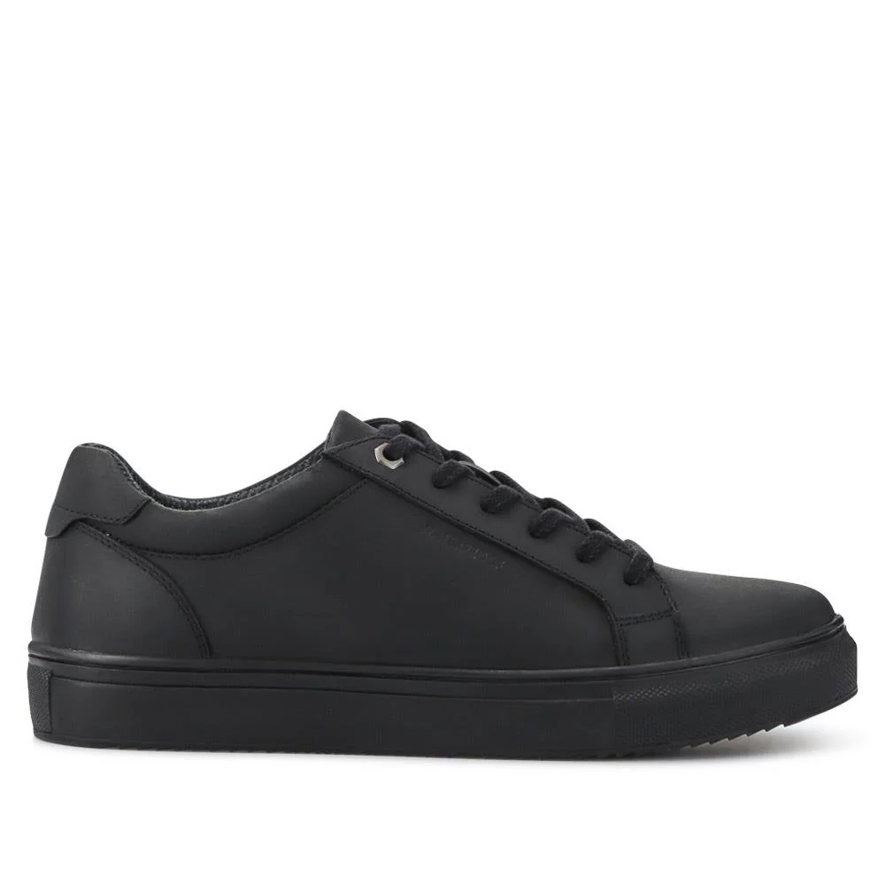 Harlow Cushioned Leather Trainers - HARLOW / 326 971 - Black - Image 2