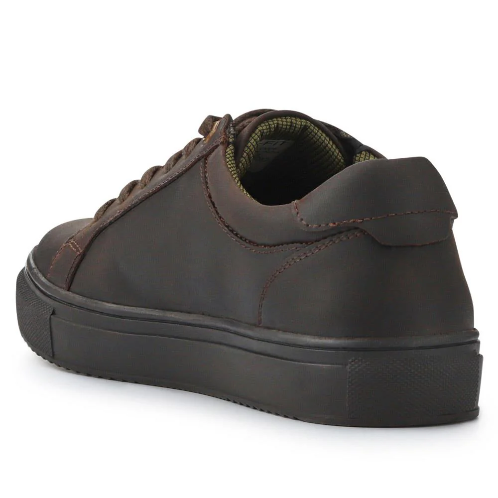 Harlow Cushioned Leather Trainers - HARLOW / 326 971 - Brown - Image 3