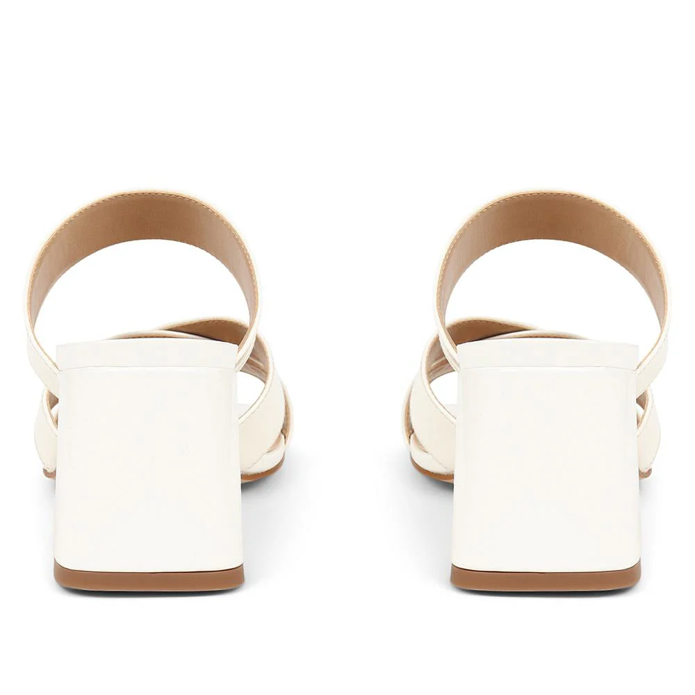 Harrietta Mule Sandals - HARRIETTA / 325 312 - White - Image 3