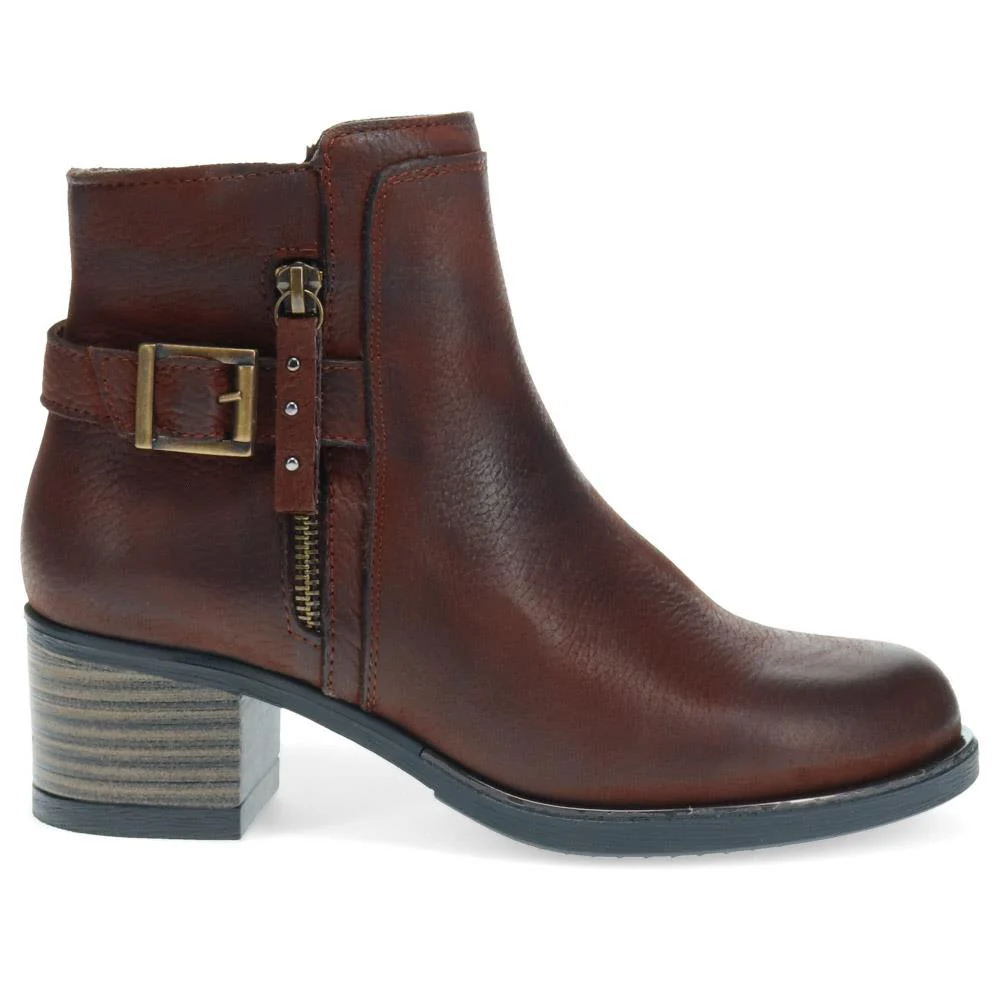Heeled Ankle Boots - VAN40504 / 326 726 - Dark Brown - Image 2