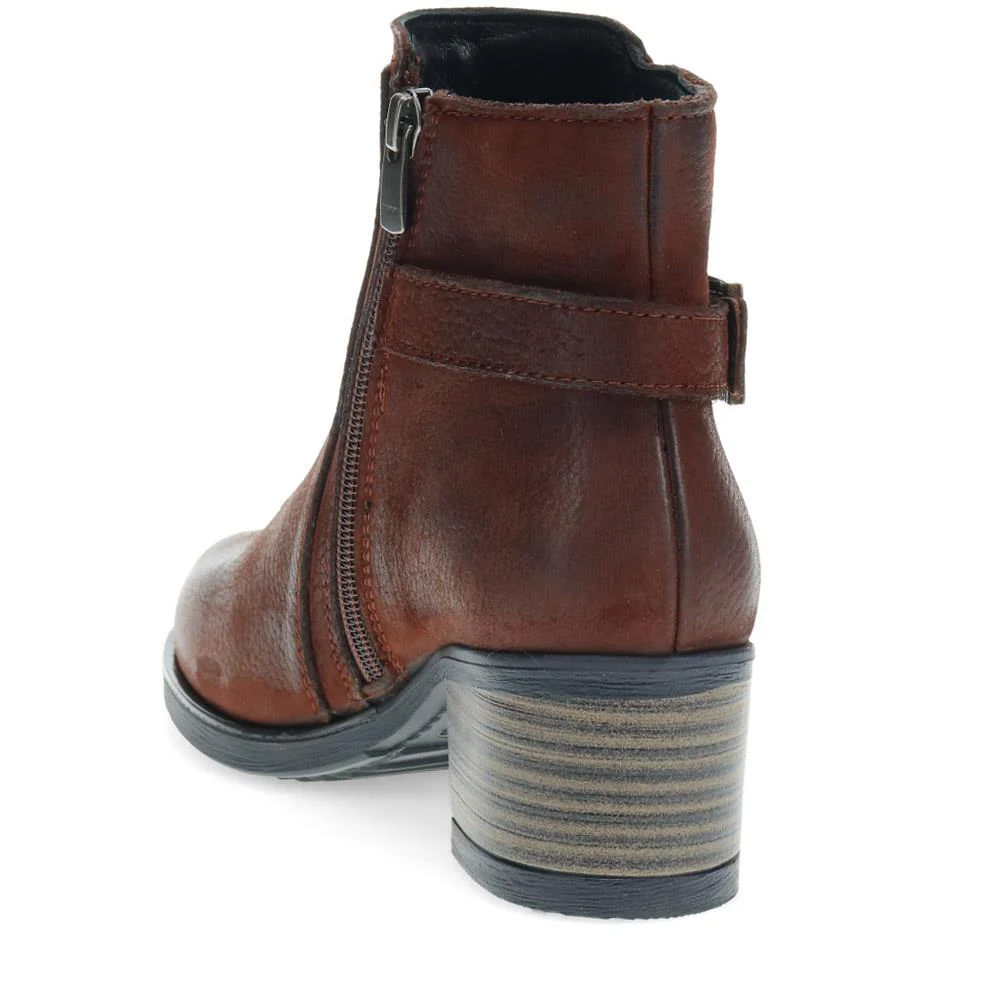 Heeled Ankle Boots - VAN40504 / 326 726 - Dark Brown - Image 3