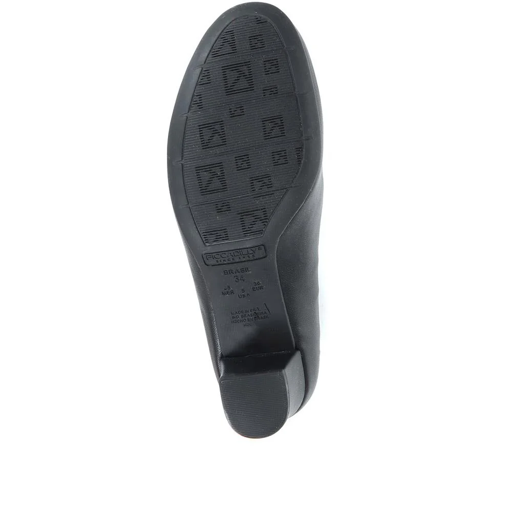 Heeled Court Shoes - PIC26000 / 310 513 - Black - Image 5