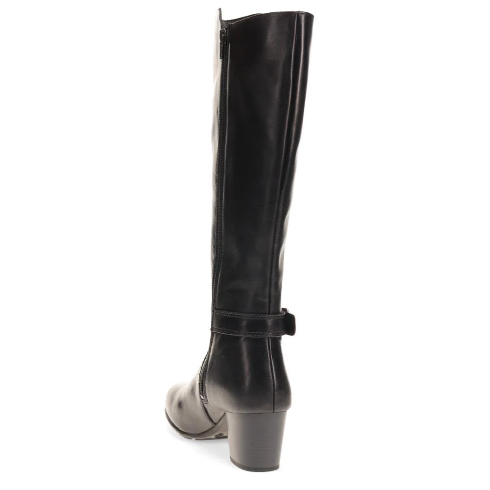 Heeled Long Boots - RNB40031 / 326 120 - Black - Image 3