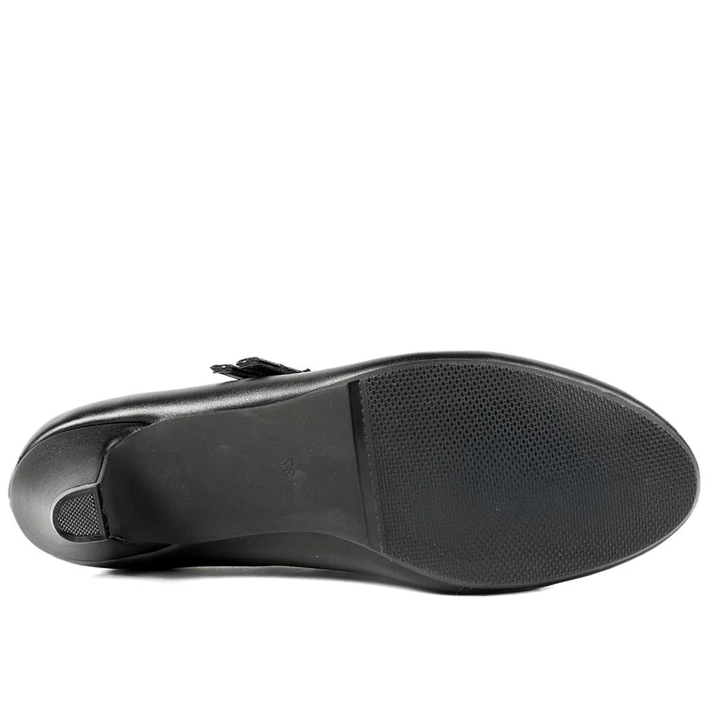 Heeled Mary Janes - AMITY39003 / 325 107 - Black - Image 5
