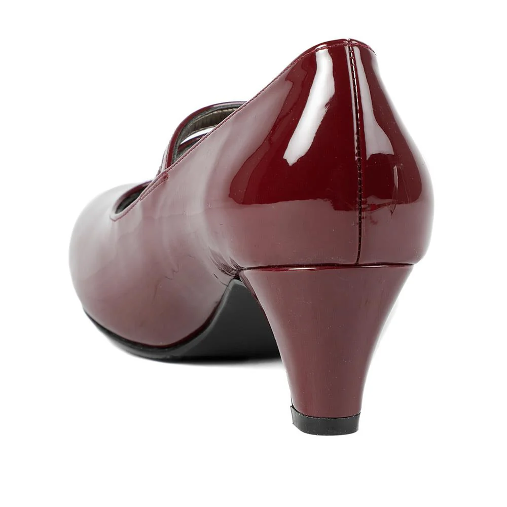 Heeled Mary Janes - AMITY39003 / 325 107 - Bordeaux - Image 3