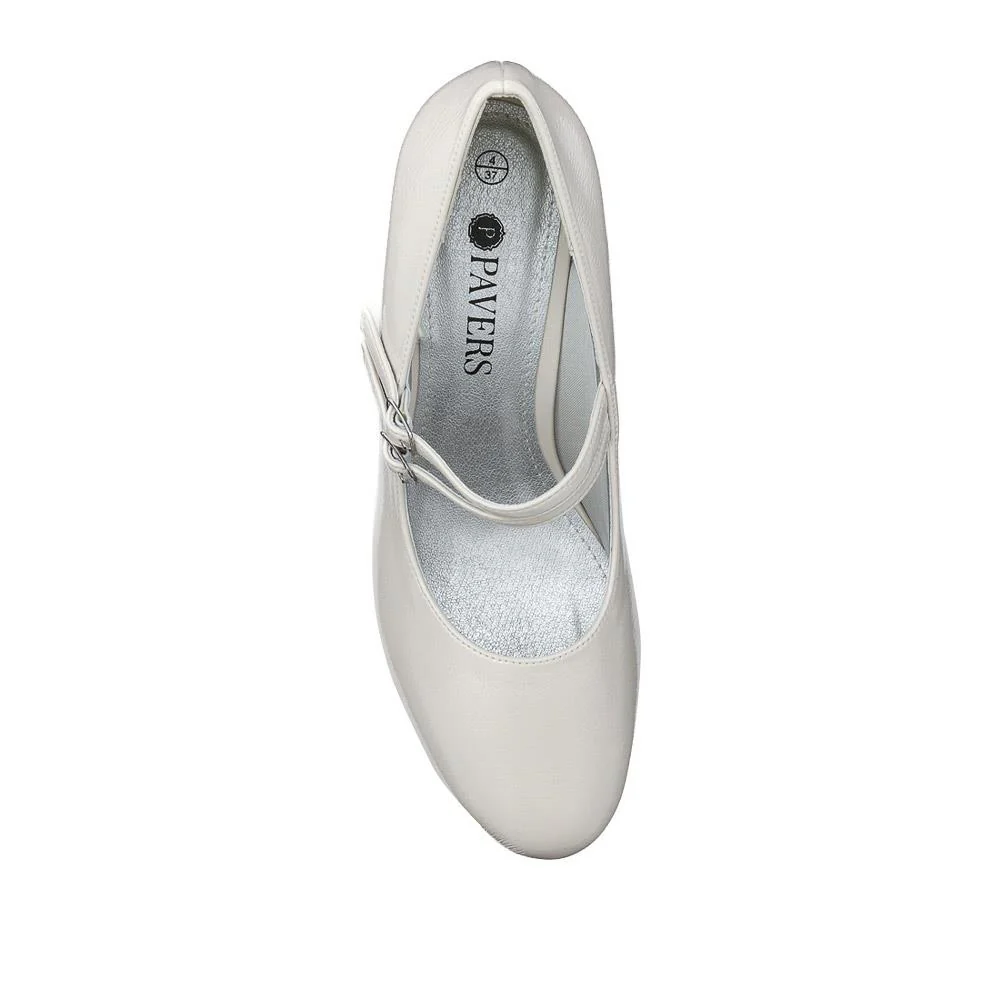 Heeled Mary Janes - AMITY39003 / 325 107 - Cream - Image 4