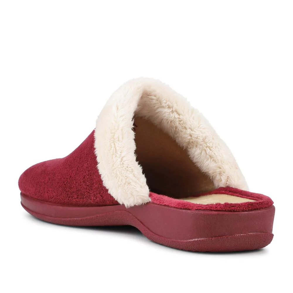 Heeled Mule Slippers - ANAT42000 / 328 297 - Burgundy - Image 3