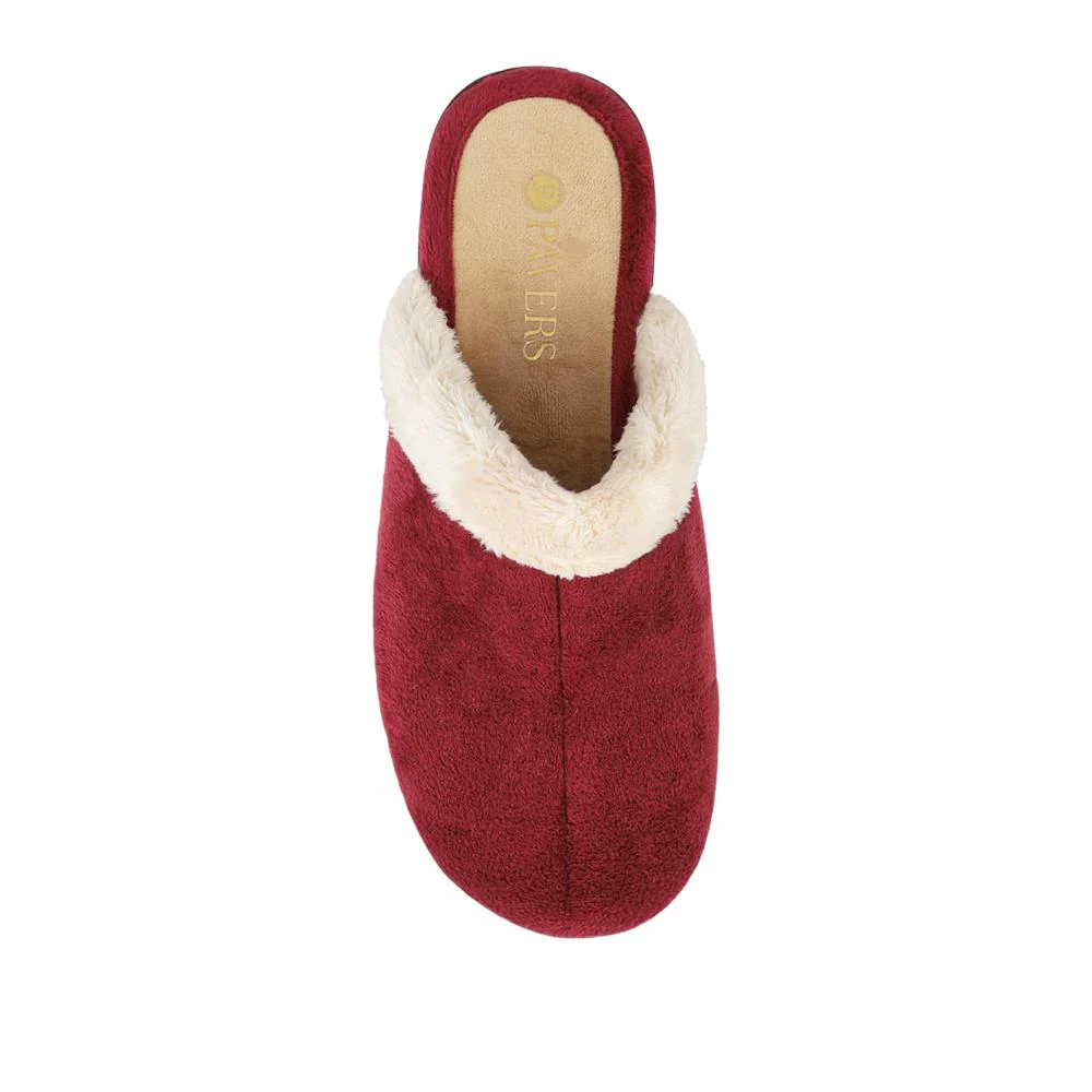 Heeled Mule Slippers - ANAT42000 / 328 297 - Burgundy - Image 4