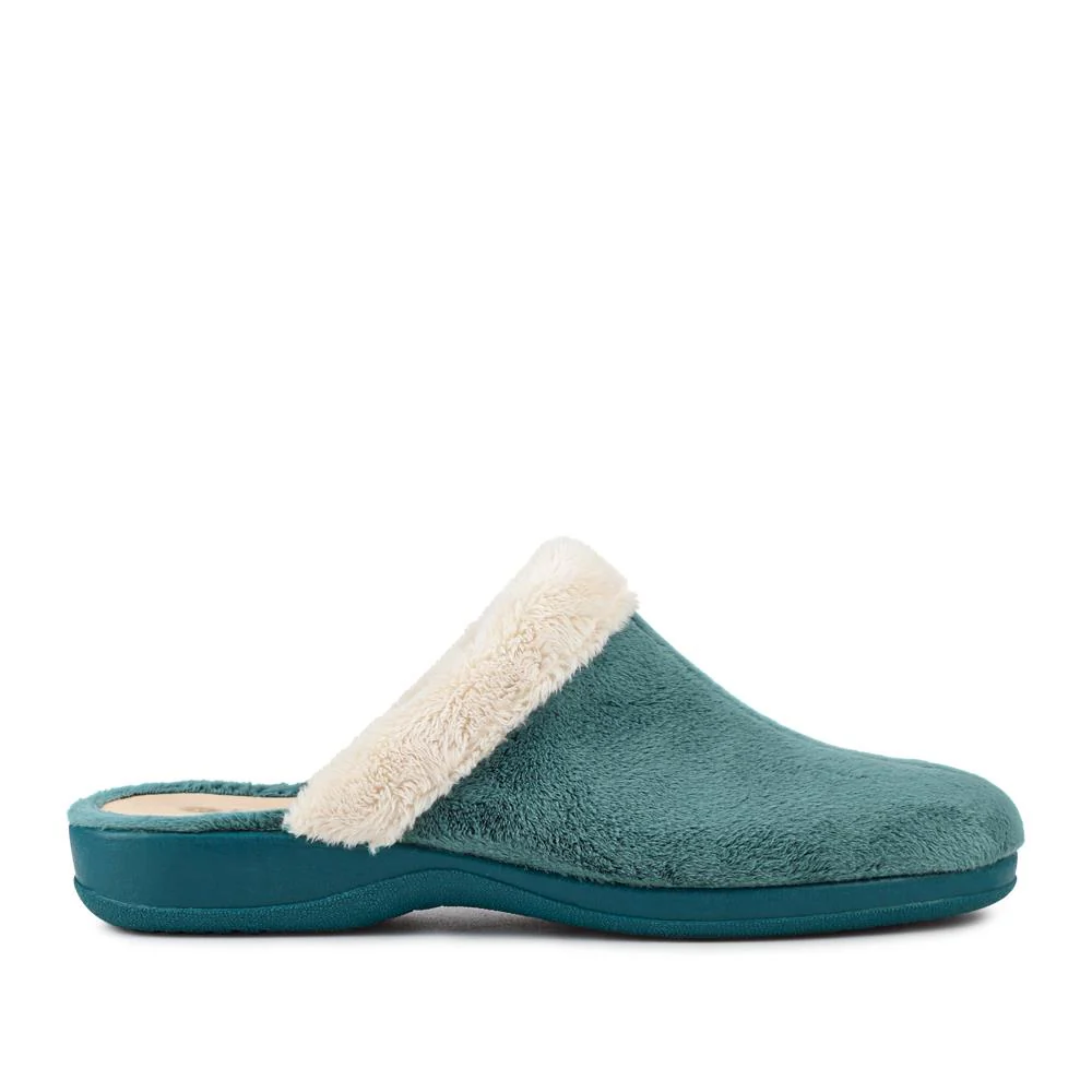 Heeled Mule Slippers - ANAT42000 / 328 297 - Teal - Image 2