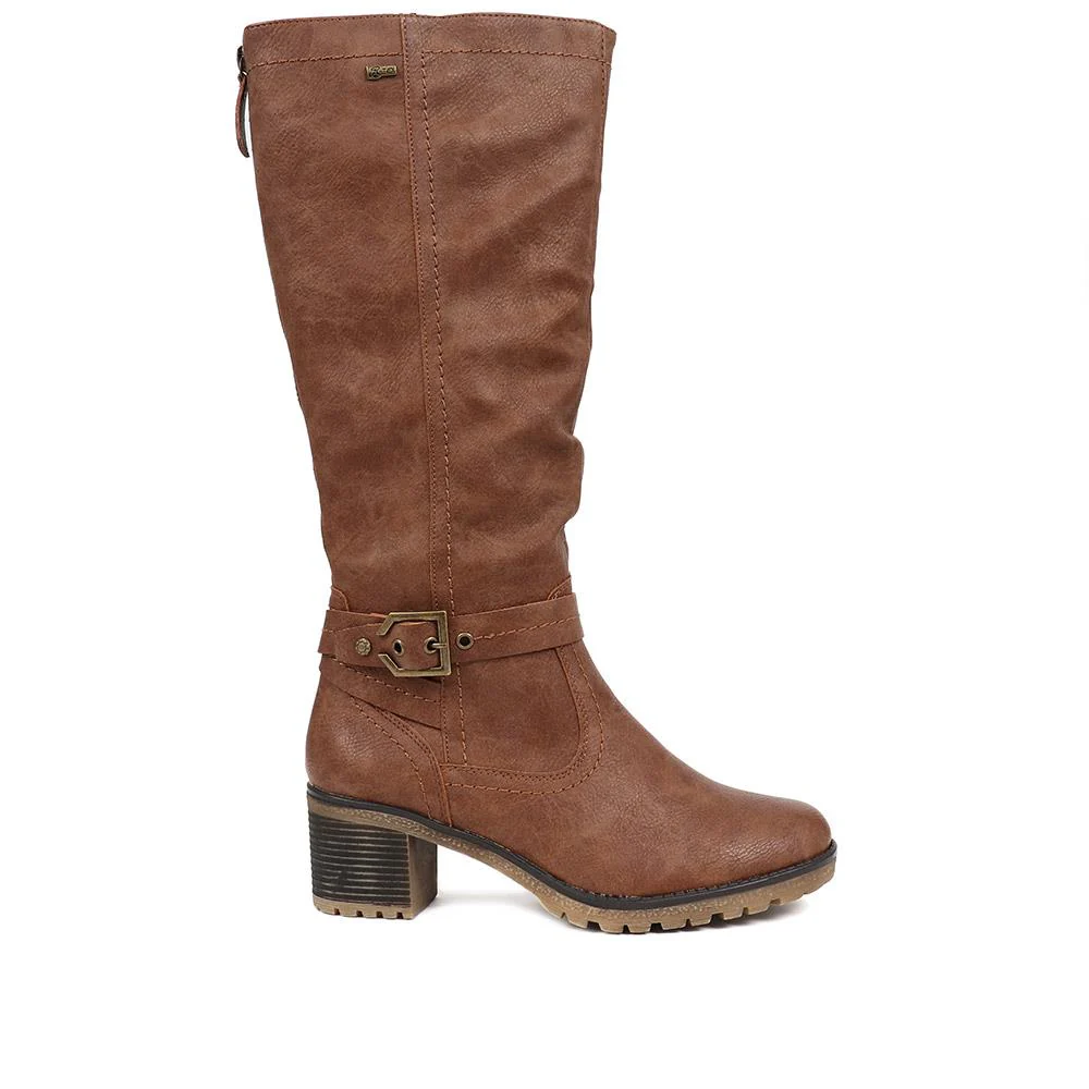 Heeled Riding Boots - CENTR38013 / 324 196 - Cognac - Image 2