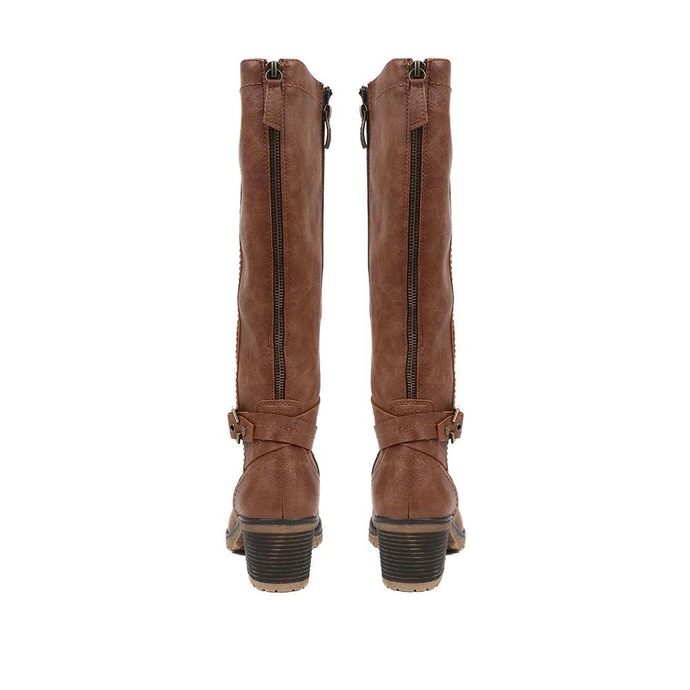 Heeled Riding Boots - CENTR38013 / 324 196 - Cognac - Image 3