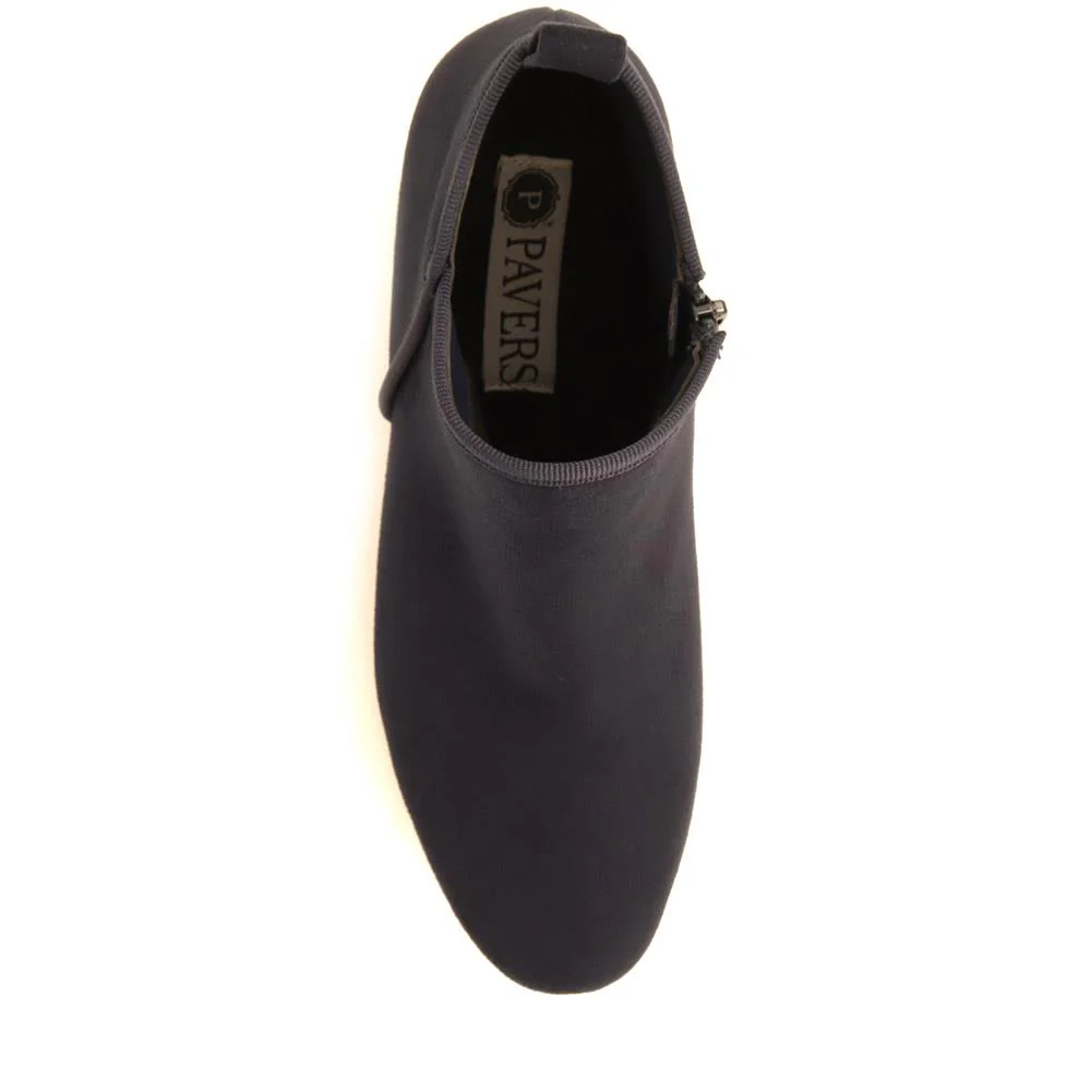 Heeled Short Ankle Boots - WBINS38005 / 324 159 - Navy - Image 5