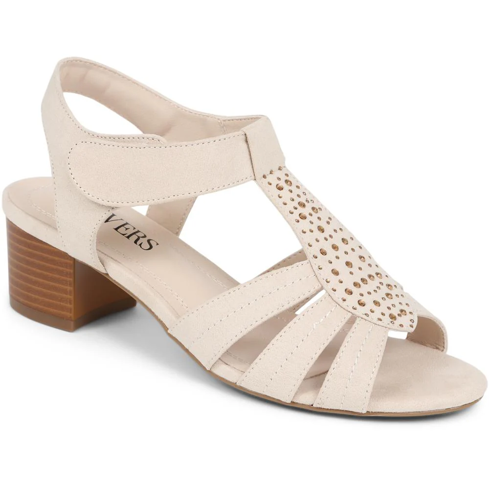 Heeled Smart Sandals - SANYI39001 / 325 157 - Beige