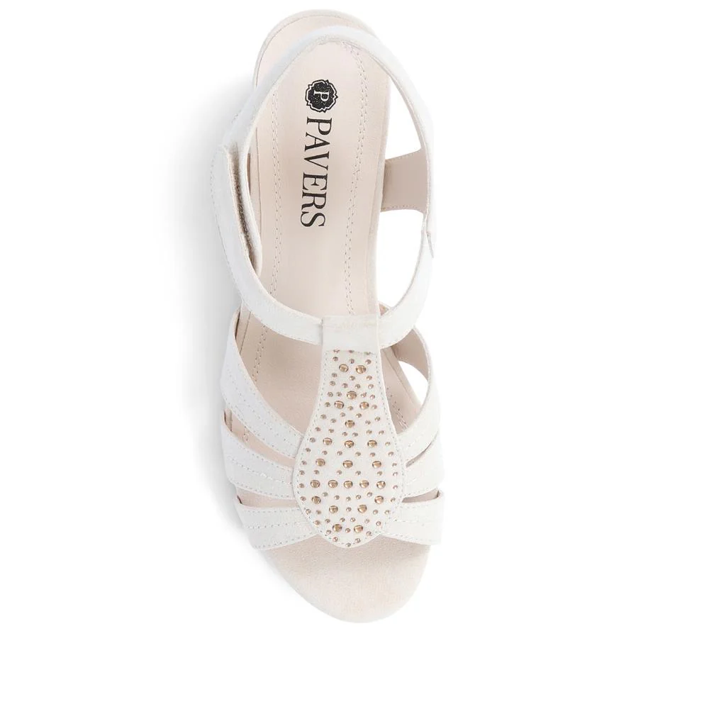Heeled Smart Sandals - SANYI39001 / 325 157 - Beige - Image 6