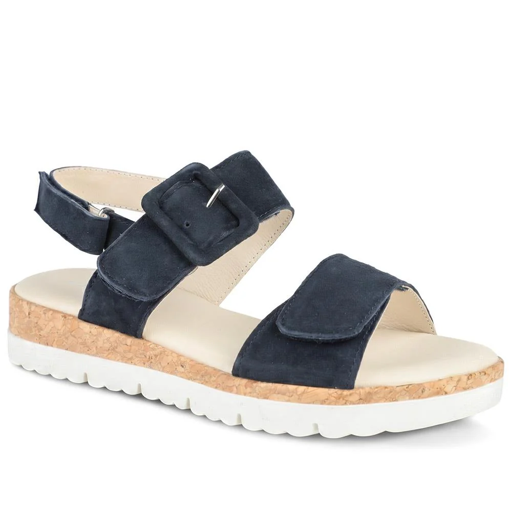Helene Leather Triple Adjustable Fasten Sandals - HELENE / 329 129
