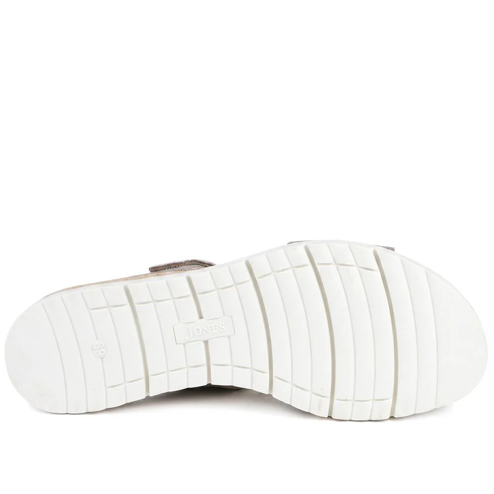 Helene Leather Triple Adjustable Fasten Sandals - HELENE / 329 129 - Taupe - Image 5