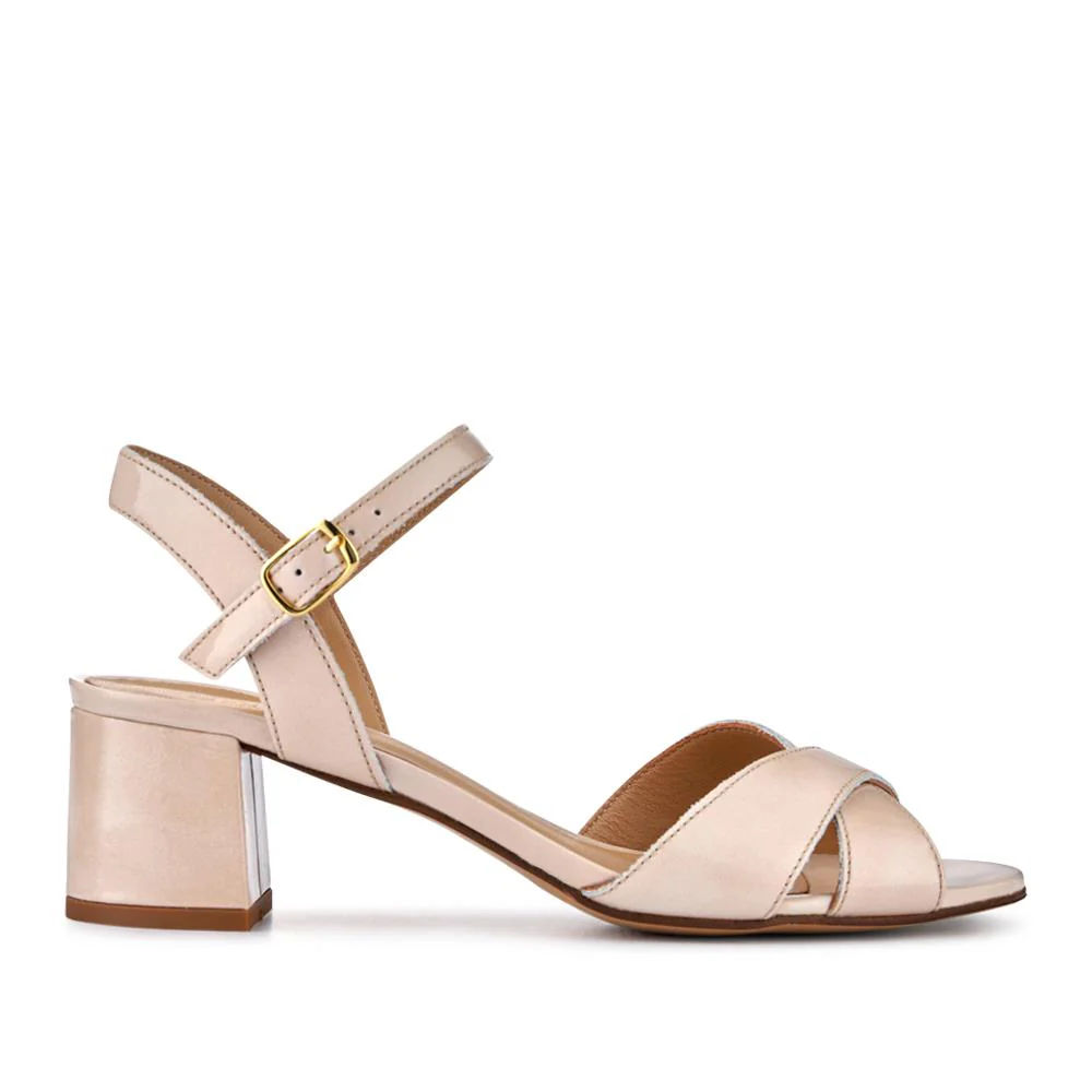 Hesper Leather High Heels - HESPER / 327 790 - Cream Patent - Image 2