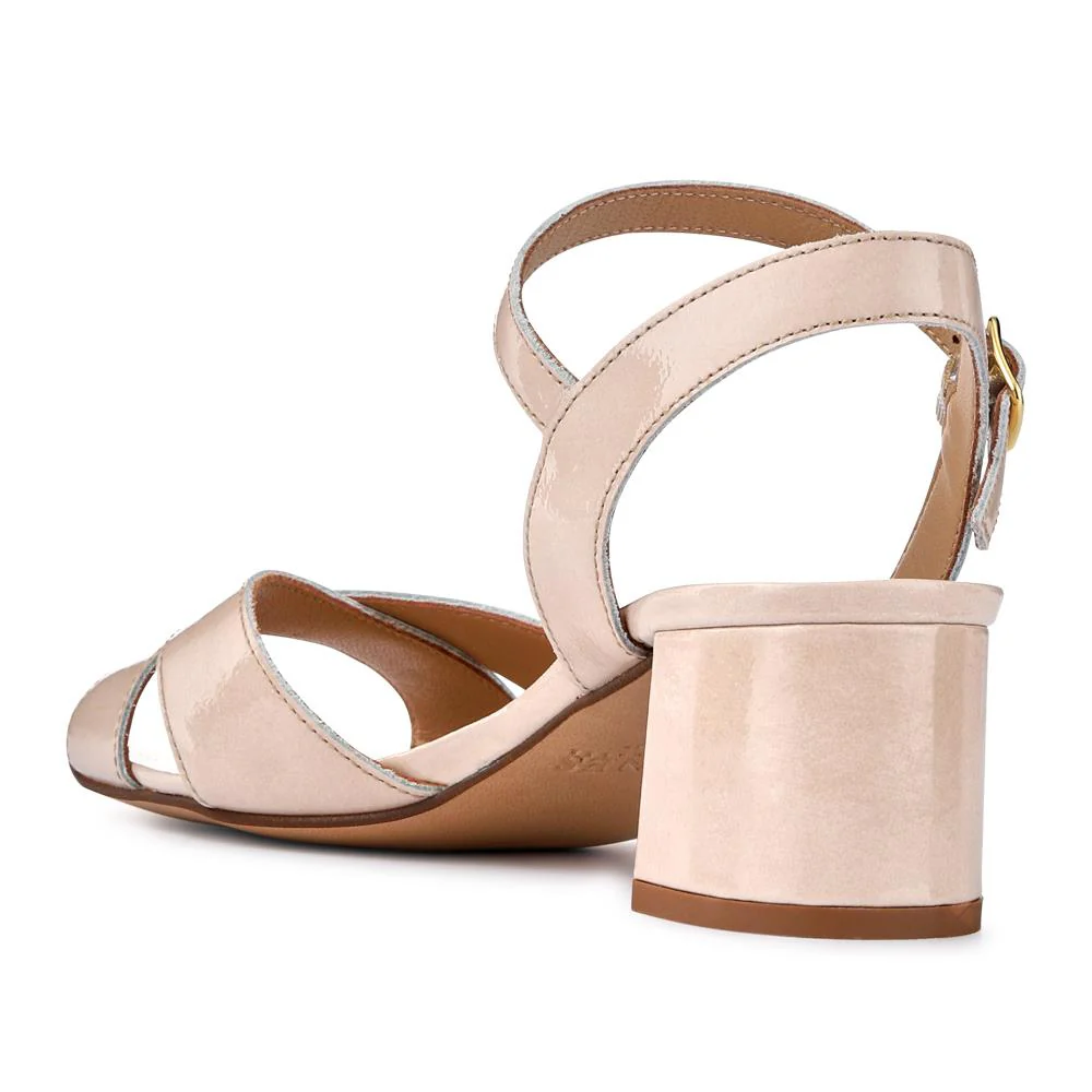 Hesper Leather High Heels - HESPER / 327 790 - Cream Patent - Image 3