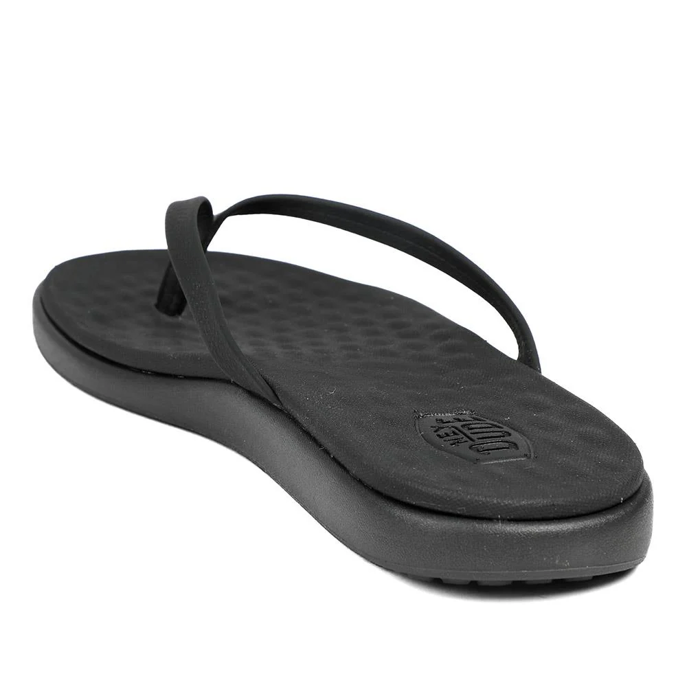 HeyDude Flat Toe Post Flip Flops - GARD43503 / 329 356 - Black - Image 4