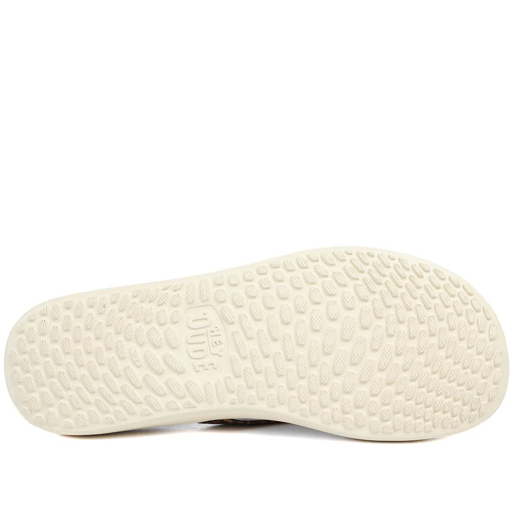 HeyDude Flat Toe Post Flip Flops - GARD43503 / 329 356 - Leopard - Image 6