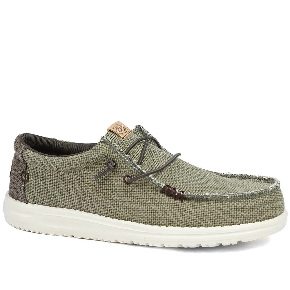 HeyDude Mikka Braided Textile Loafers - GARD43502 / 329 355 - Olive