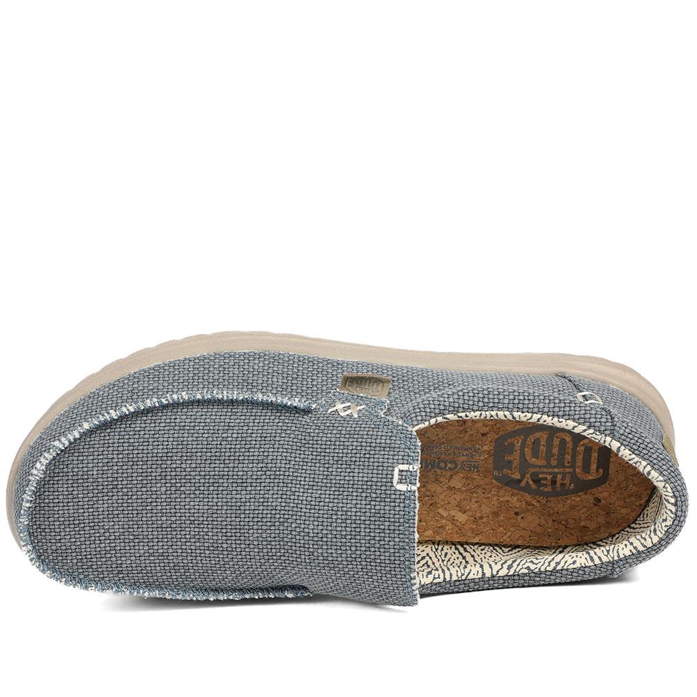 HeyDude Mikka Braided Textile Loafers - GARD43502 / 329 355 - Navy - Image 5