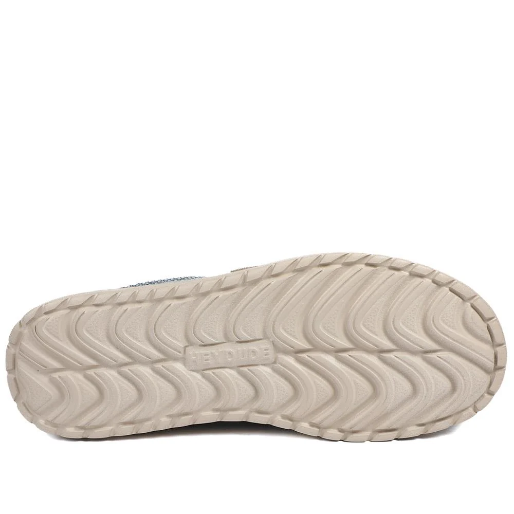 HeyDude Mikka Braided Textile Loafers - GARD43502 / 329 355 - Navy - Image 7