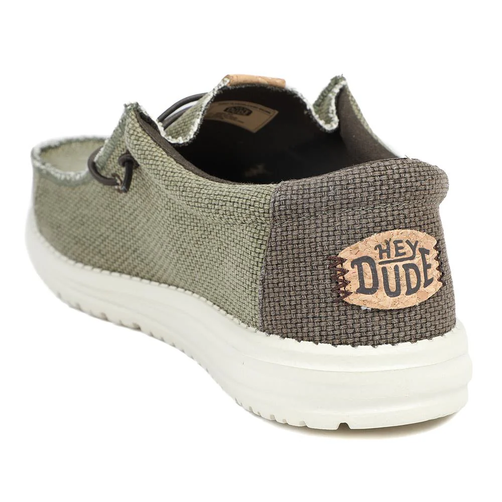 HeyDude Mikka Braided Textile Loafers - GARD43502 / 329 355 - Olive - Image 4