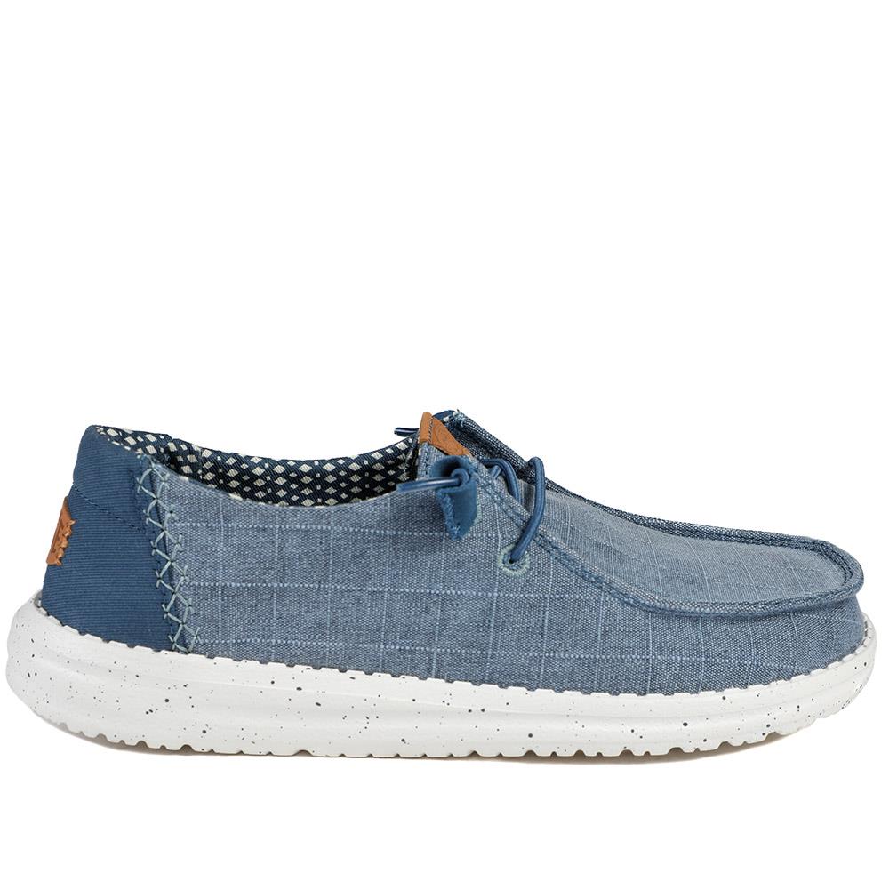 HeyDude Wendy Lace Up Shoes - GARD43506 / 329 359 - Blue - Image 3