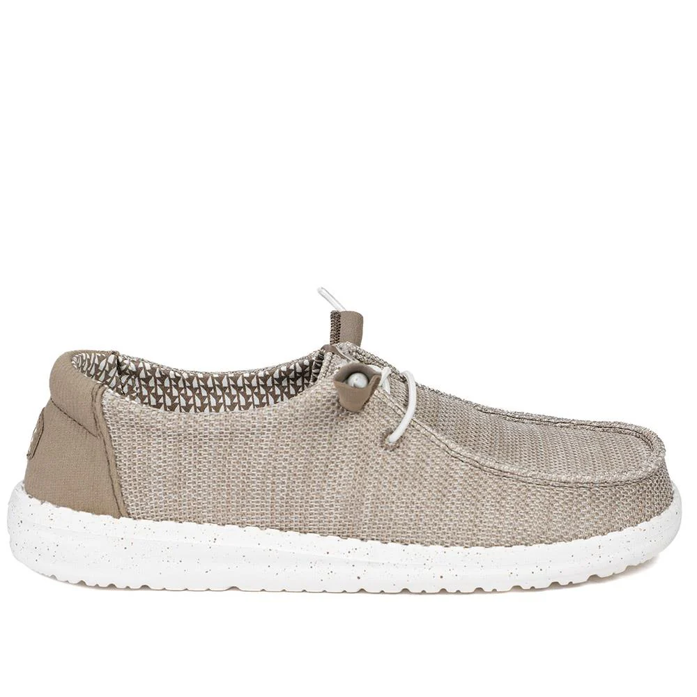 HeyDude Wendy Stretch Mesh Shoes - GARD43505 / 329 358 - Beige - Image 2