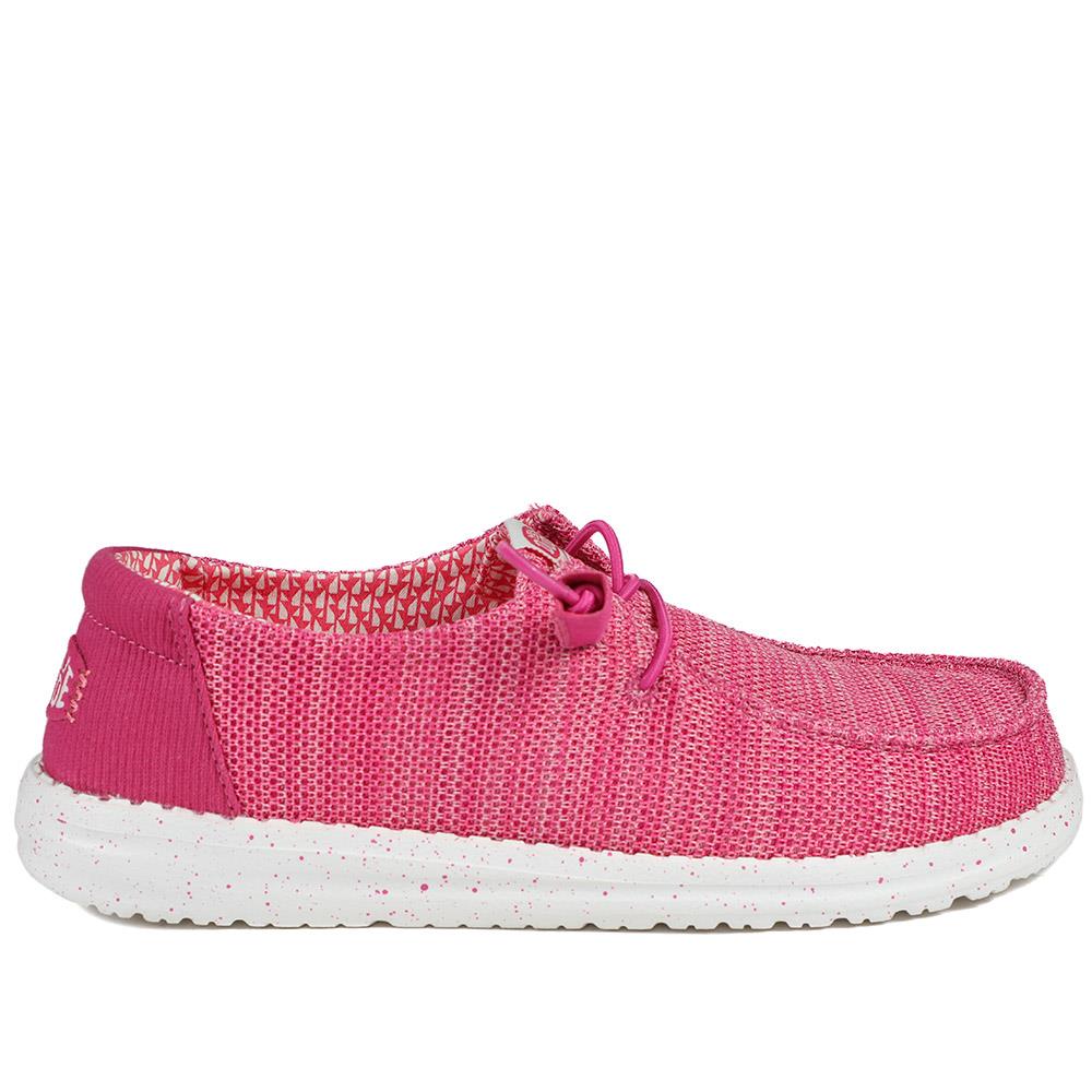 HeyDude Wendy Stretch Sox Shoes - GARD43504 / 329 357 - Fuschia - Image 3