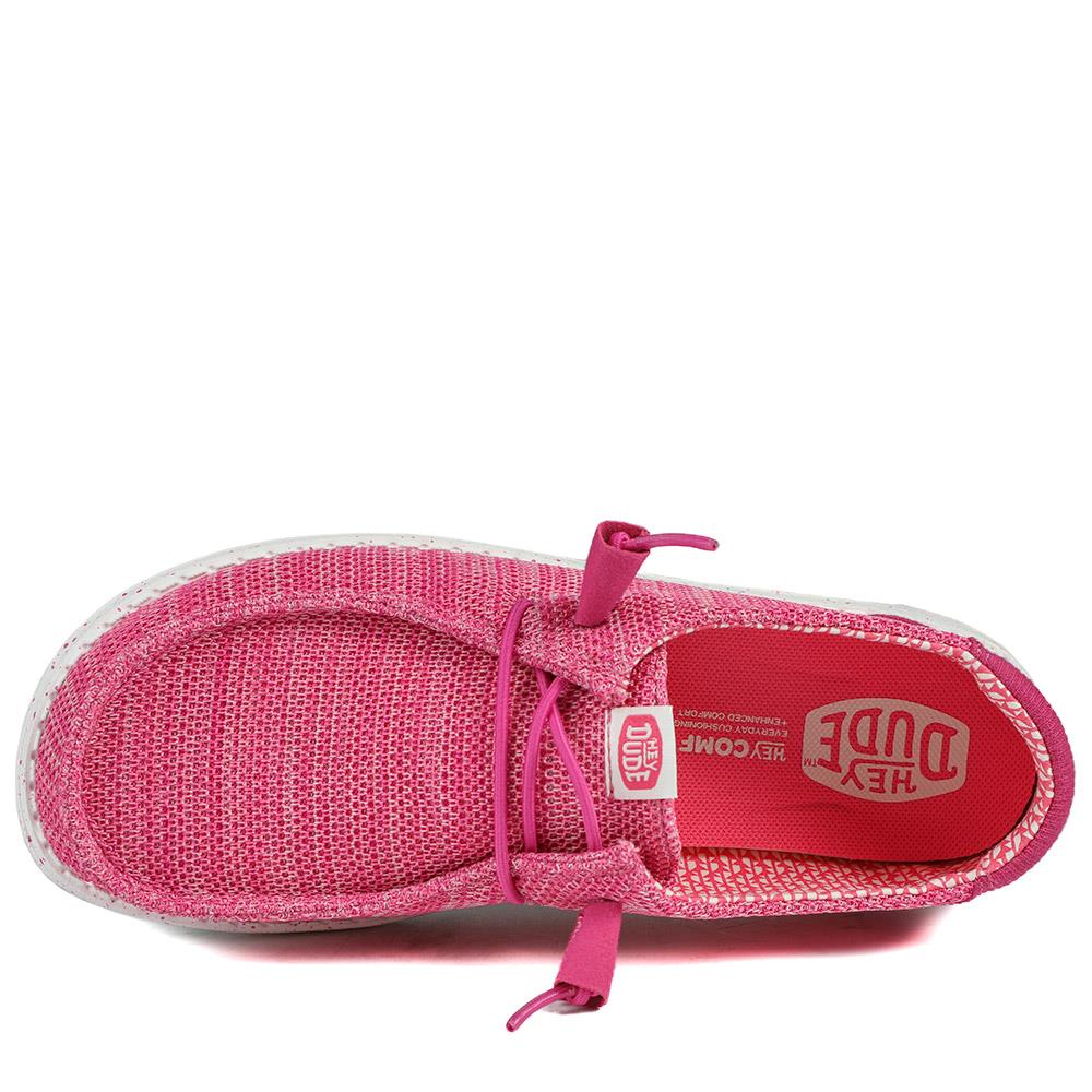 HeyDude Wendy Stretch Sox Shoes - GARD43504 / 329 357 - Fuschia - Image 5