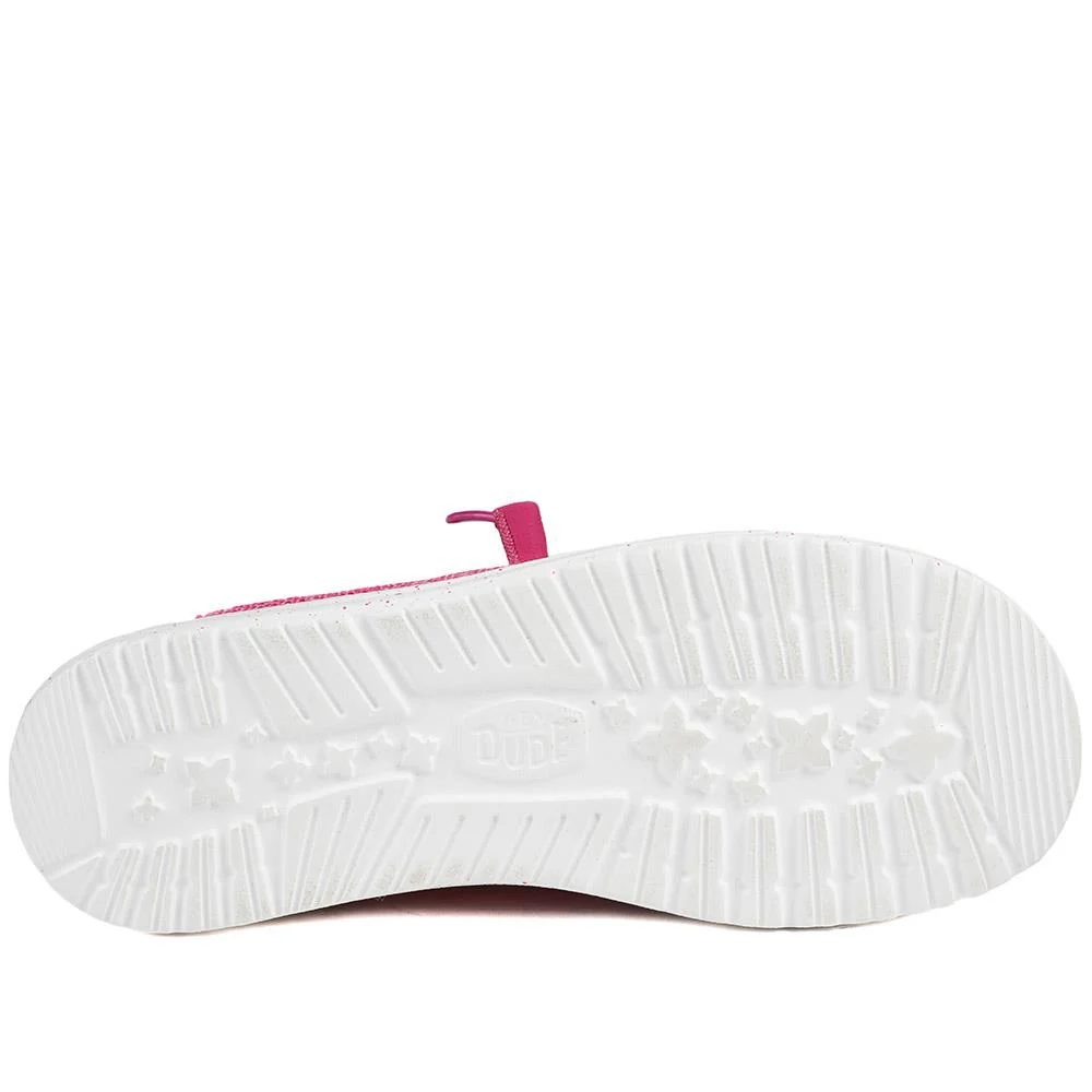 HeyDude Wendy Stretch Sox Shoes - GARD43504 / 329 357 - Fuschia - Image 6