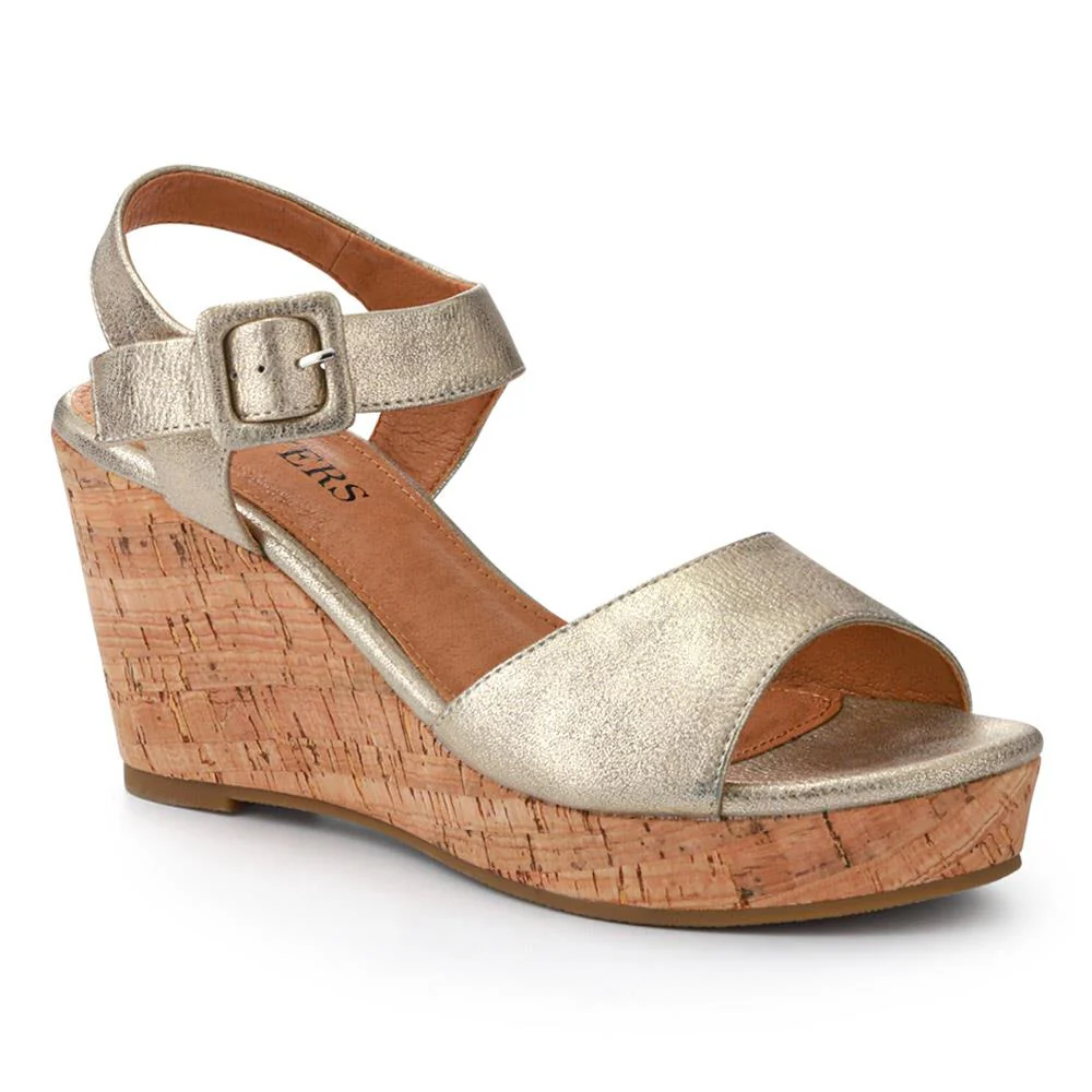 High Buckled Wedge Sandals - WOIL41051 / 327 394