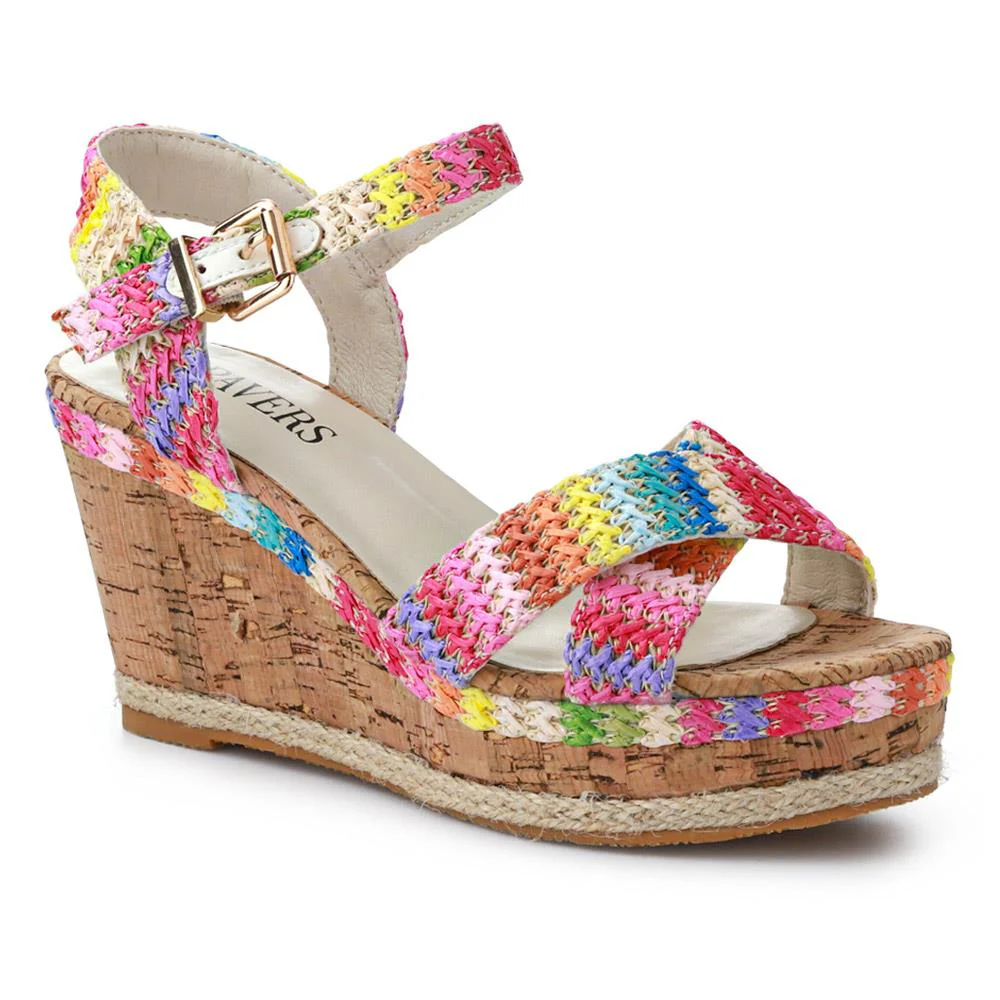 High Wedge Buckled Sandals - WBINS41050 / 327 271