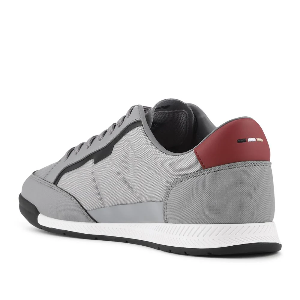 Hugo Boss Mixed-Material Lace Up Trainers - HUGO42502 / 327 808 - Grey - Image 3