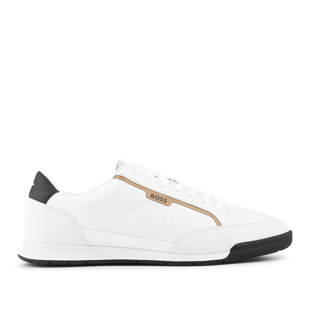 Hugo Boss Mixed-Material Lace Up Trainers - HUGO42502 / 327 808 - White - Image 2