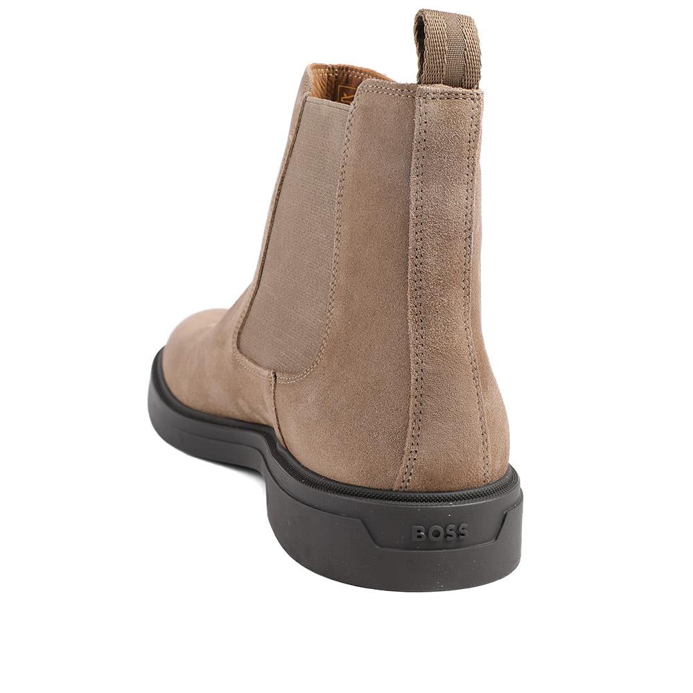 Hugo Boss Suede Leather Chelsea Boots - HUGO42505 / 327 812 - Tan - Image 3